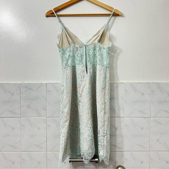 Victoria’s Secret XS Green Babydoll Y2K Coquette Mini Fairy Lace Mini Dress - Picture 8 of 13